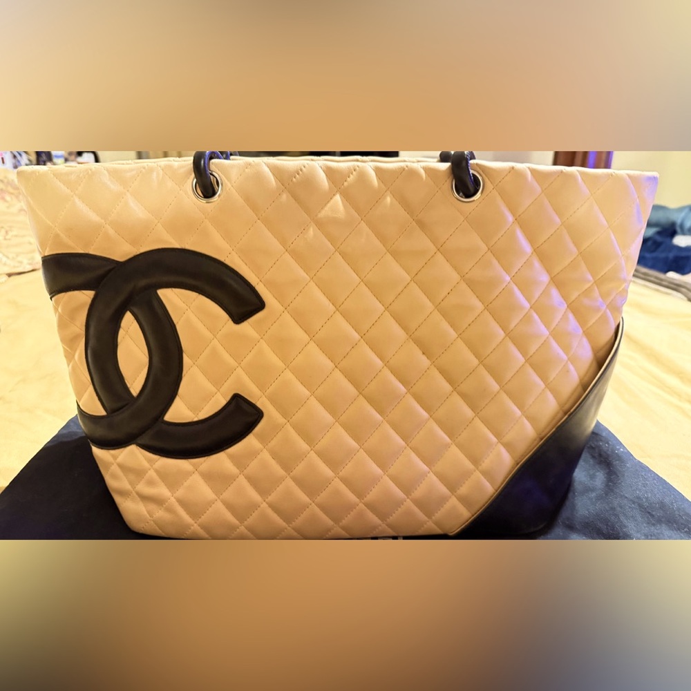 Chanel Cambon Tote quilted leather bag